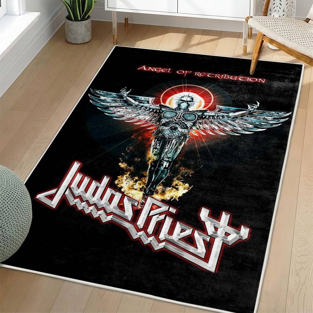 Judas Priest Area Rug Non-slip Heavy Metal Music Carpet Gift Idea For Fans JPR58