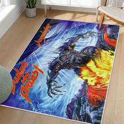 Judas Priest Area Rug Non-slip Heavy Metal Music Carpet Gift Idea For Fans JPR63