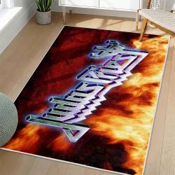 Judas Priest Area Rug Non-slip Heavy Metal Music Carpet Gift Idea For Fans JPR66