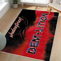 Judas Priest Area Rug Non-slip Heavy Metal Music Carpet Gift Idea For Fans JPR67