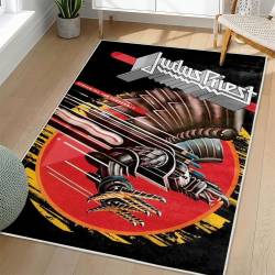 Judas Priest Area Rug Non-slip Heavy Metal Music Carpet Gift Idea For Fans JPR79