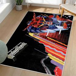 Judas Priest Area Rug Non-slip Heavy Metal Music Carpet Gift Idea For Fans JPR80