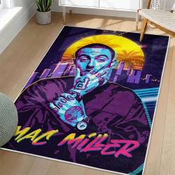 Mac Miller Area Rug Non-slip Music Rapper Carpet Gift Idea For Fans ML102