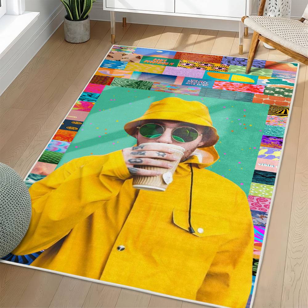 Mac Miller Area Rug Non-slip Music Rapper Carpet Gift Idea For Fans ML106