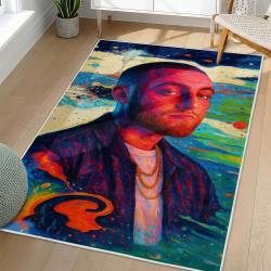 Mac Miller Area Rug Non-slip Music Rapper Carpet Gift Idea For Fans ML111