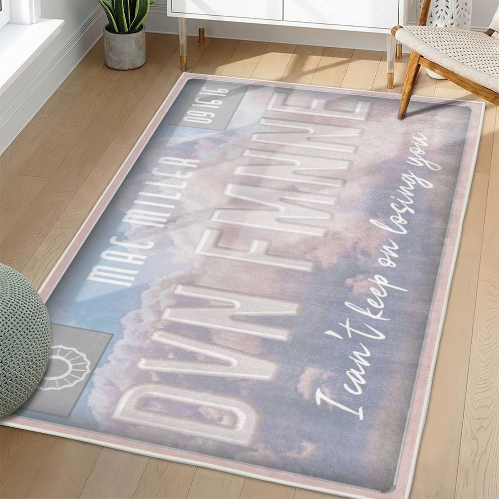 Mac Miller Area Rug Non-slip Music Rapper Carpet Gift Idea For Fans ML112