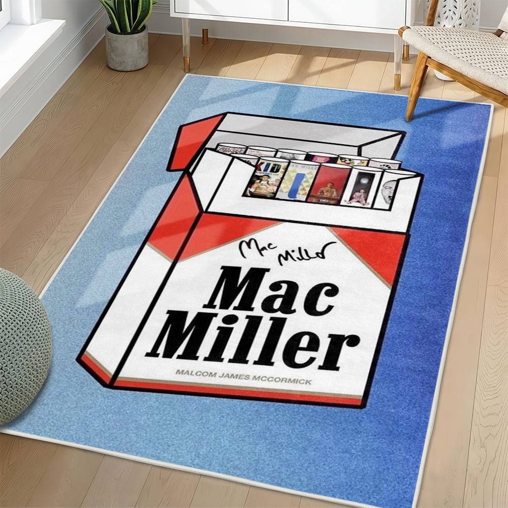 Mac Miller Area Rug Non-slip Music Rapper Carpet Gift Idea For Fans ML113