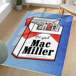 Mac Miller Area Rug Non-slip Music Rapper Carpet Gift Idea For Fans ML113
