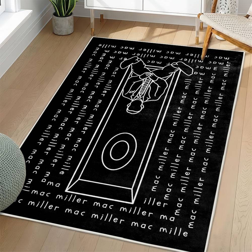 Mac Miller Area Rug Non-slip Music Rapper Carpet Gift Idea For Fans ML121