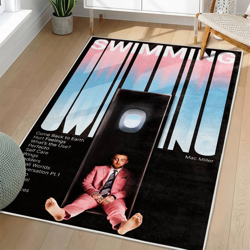 Mac Miller Area Rug Non-slip Music Rapper Carpet Gift Idea For Fans ML130