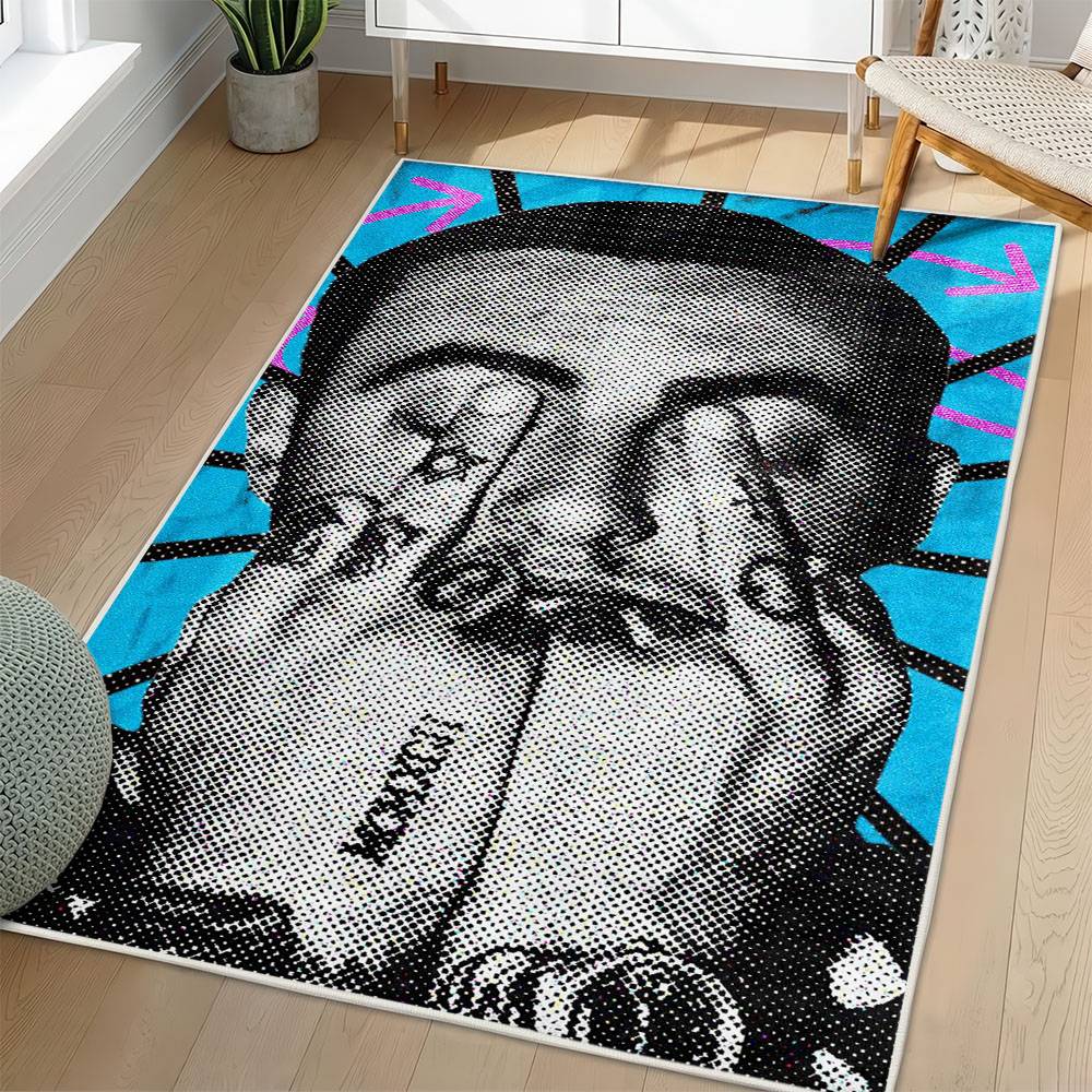 Mac Miller Area Rug Non-slip Music Rapper Carpet Gift Idea For Fans ML132