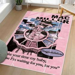 Mac Miller Area Rug Non-slip Music Rapper Carpet Gift Idea For Fans ML139