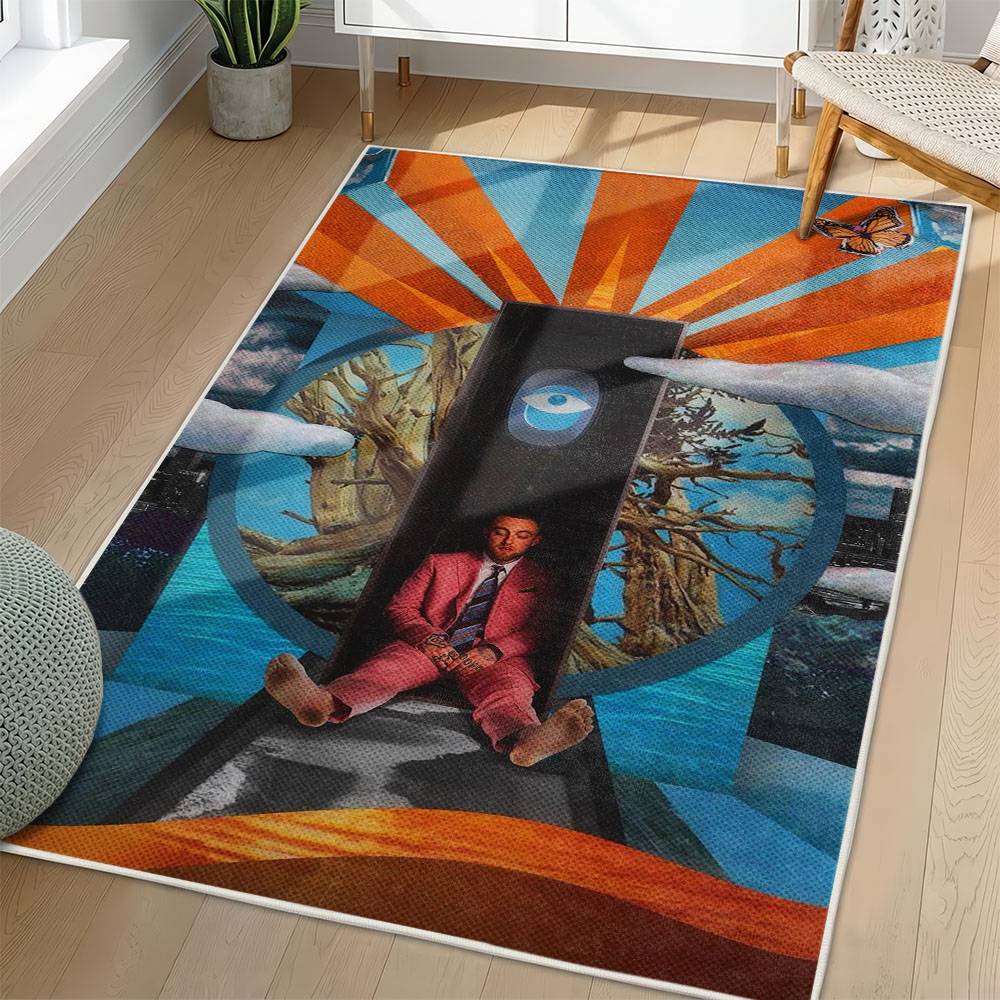 Mac Miller Area Rug Non-slip Music Rapper Carpet Gift Idea For Fans ML140
