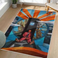 Mac Miller Area Rug Non-slip Music Rapper Carpet Gift Idea For Fans ML140