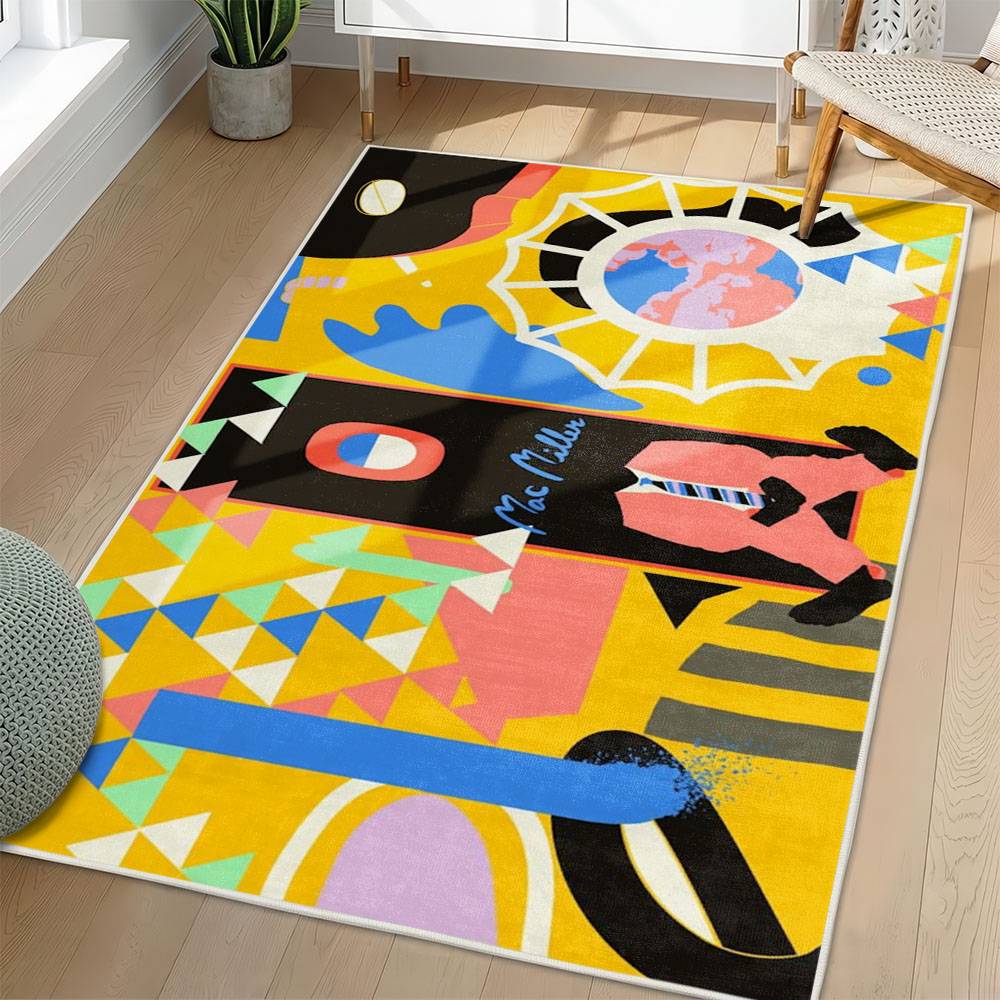 Mac Miller Area Rug Non-slip Music Rapper Carpet Gift Idea For Fans ML143