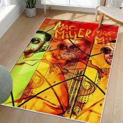 Mac Miller Area Rug Non-slip Music Rapper Carpet Gift Idea For Fans ML145