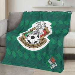 Mexico 2026 World Cup Fleece Blanket Personalized Soft Plush Soccer Fan Gift WC26FBMX20