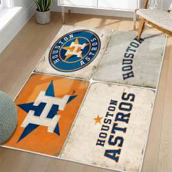MLB Houston Astros Area Rug Non-Slip Baseball Carpet Home Decor Gift Idea For Fans HA100