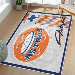 MLB Houston Astros Area Rug Non-Slip Baseball Carpet Home Decor Gift Idea For Fans HA104