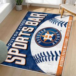 MLB Houston Astros Area Rug Non-Slip Baseball Carpet Home Decor Gift Idea For Fans HA105