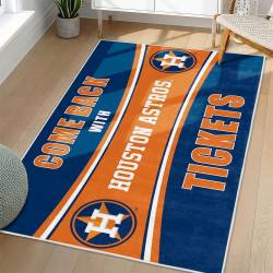 MLB Houston Astros Area Rug Non-Slip Baseball Carpet Home Decor Gift Idea For Fans HA112