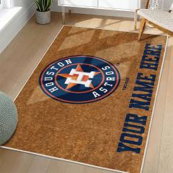 MLB Houston Astros Area Rug Non-Slip Baseball Carpet Home Decor Gift Idea For Fans HA124