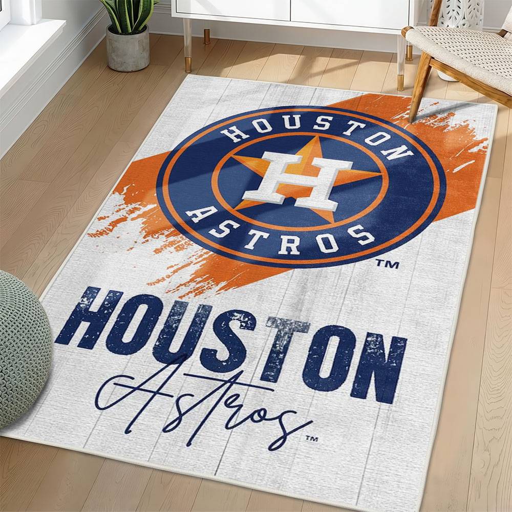 MLB Houston Astros Area Rug Non-Slip Baseball Carpet Home Decor Gift Idea For Fans HA125