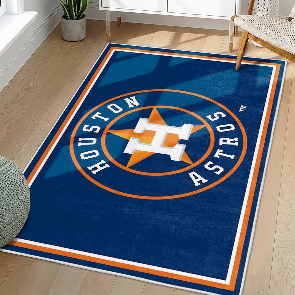 MLB Houston Astros Area Rug Non-Slip Baseball Carpet Home Decor Gift Idea For Fans HA126