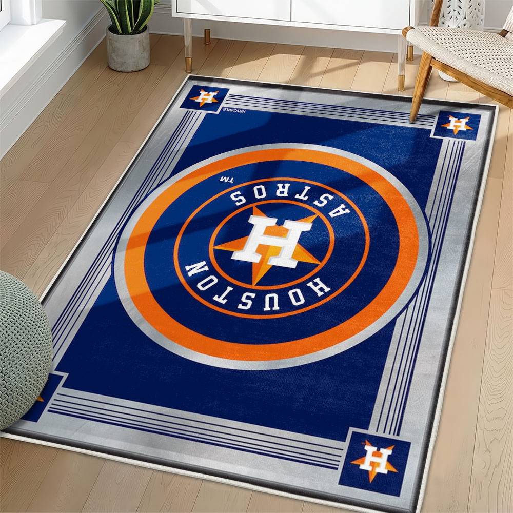 MLB Houston Astros Area Rug Non-Slip Baseball Carpet Home Decor Gift Idea For Fans HA128