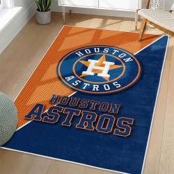 MLB Houston Astros Area Rug Non-Slip Baseball Carpet Home Decor Gift Idea For Fans HA13