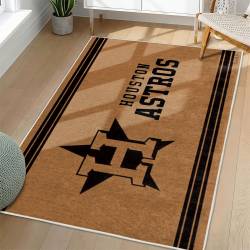 MLB Houston Astros Area Rug Non-Slip Baseball Carpet Home Decor Gift Idea For Fans HA130