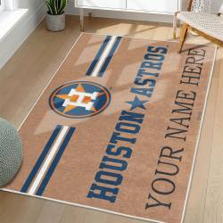 MLB Houston Astros Area Rug Non-Slip Baseball Carpet Home Decor Gift Idea For Fans HA131