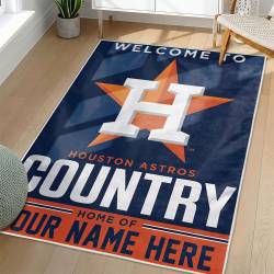 MLB Houston Astros Area Rug Non-Slip Baseball Carpet Home Decor Gift Idea For Fans HA136