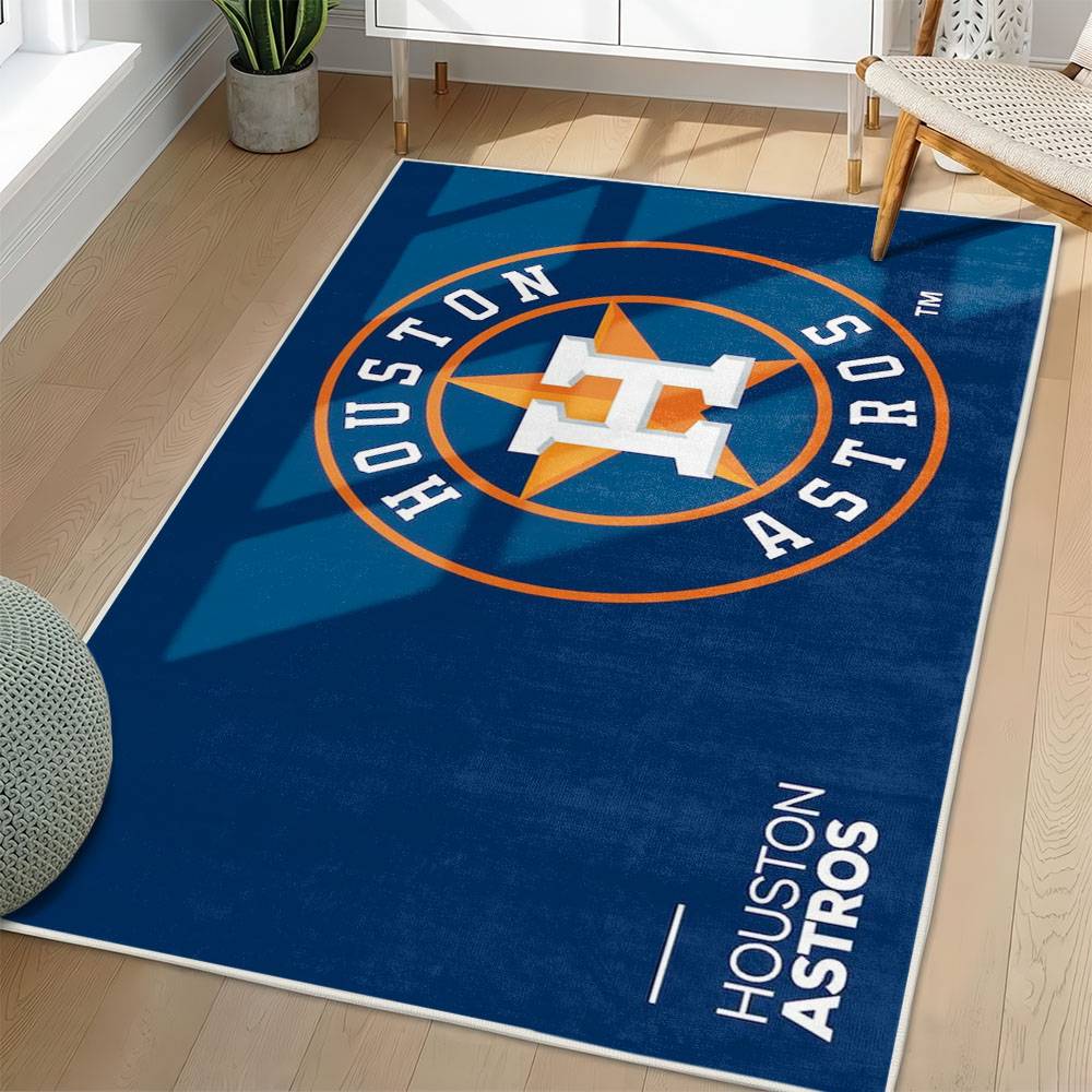 MLB Houston Astros Area Rug Non-Slip Baseball Carpet Home Decor Gift Idea For Fans HA137
