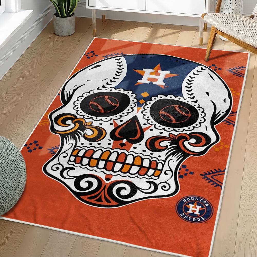 MLB Houston Astros Area Rug Non-Slip Baseball Carpet Home Decor Gift Idea For Fans HA138