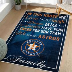 MLB Houston Astros Area Rug Non-Slip Baseball Carpet Home Decor Gift Idea For Fans HA140