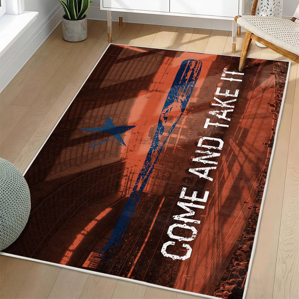 MLB Houston Astros Area Rug Non-Slip Baseball Carpet Home Decor Gift Idea For Fans HA142