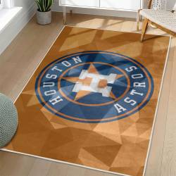 MLB Houston Astros Area Rug Non-Slip Baseball Carpet Home Decor Gift Idea For Fans HA149