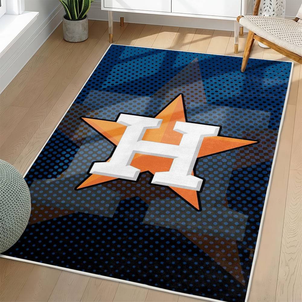 MLB Houston Astros Area Rug Non-Slip Baseball Carpet Home Decor Gift Idea For Fans HA15