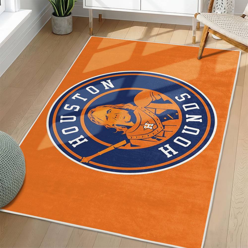 MLB Houston Astros Area Rug Non-Slip Baseball Carpet Home Decor Gift Idea For Fans HA152