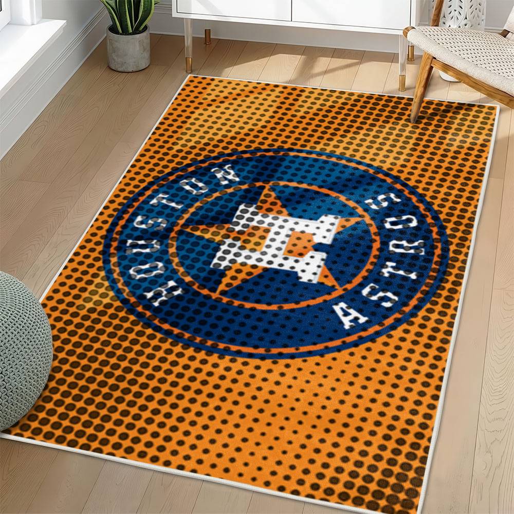 MLB Houston Astros Area Rug Non-Slip Baseball Carpet Home Decor Gift Idea For Fans HA154