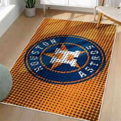 MLB Houston Astros Area Rug Non-Slip Baseball Carpet Home Decor Gift Idea For Fans HA154