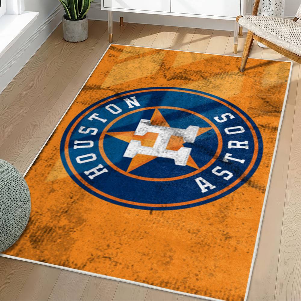 MLB Houston Astros Area Rug Non-Slip Baseball Carpet Home Decor Gift Idea For Fans HA155