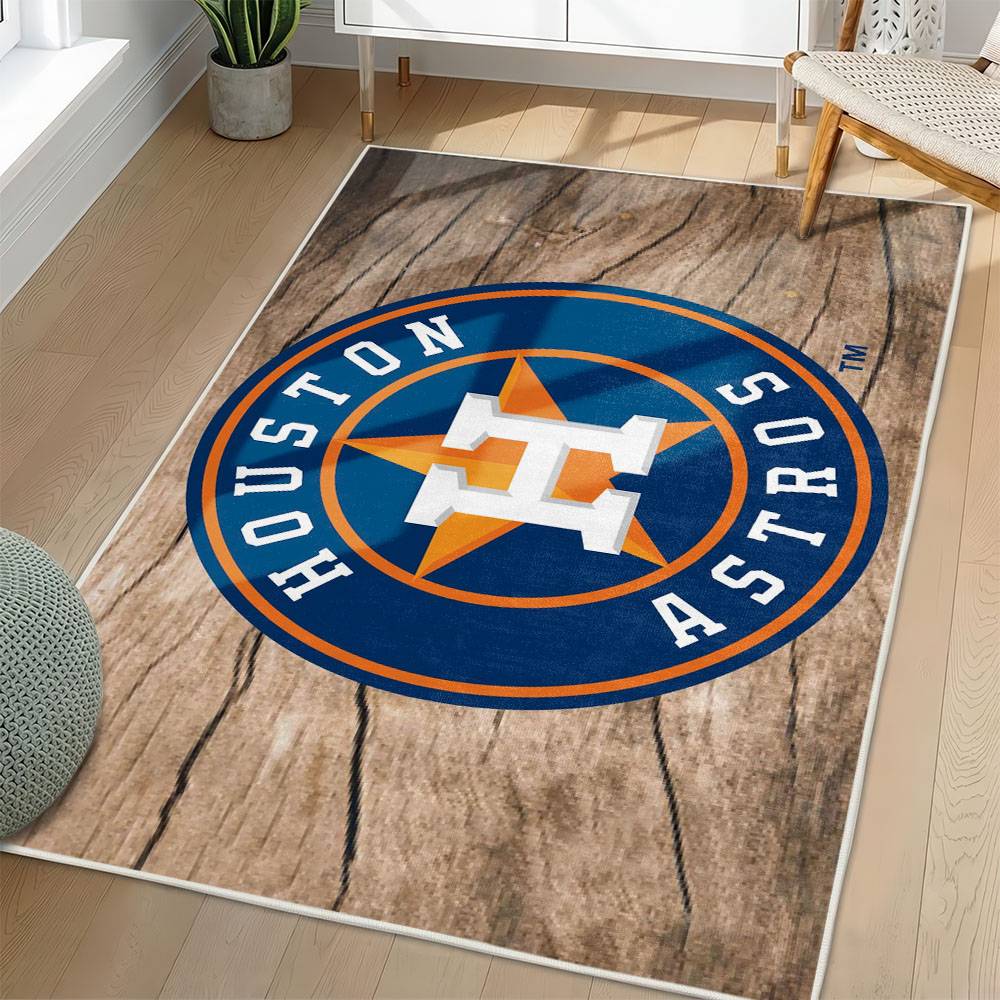 MLB Houston Astros Area Rug Non-Slip Baseball Carpet Home Decor Gift Idea For Fans HA157