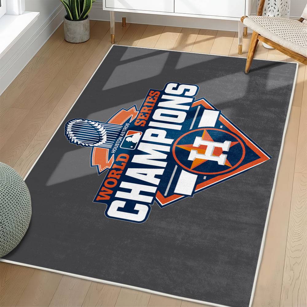 MLB Houston Astros Area Rug Non-Slip Baseball Carpet Home Decor Gift Idea For Fans HA158