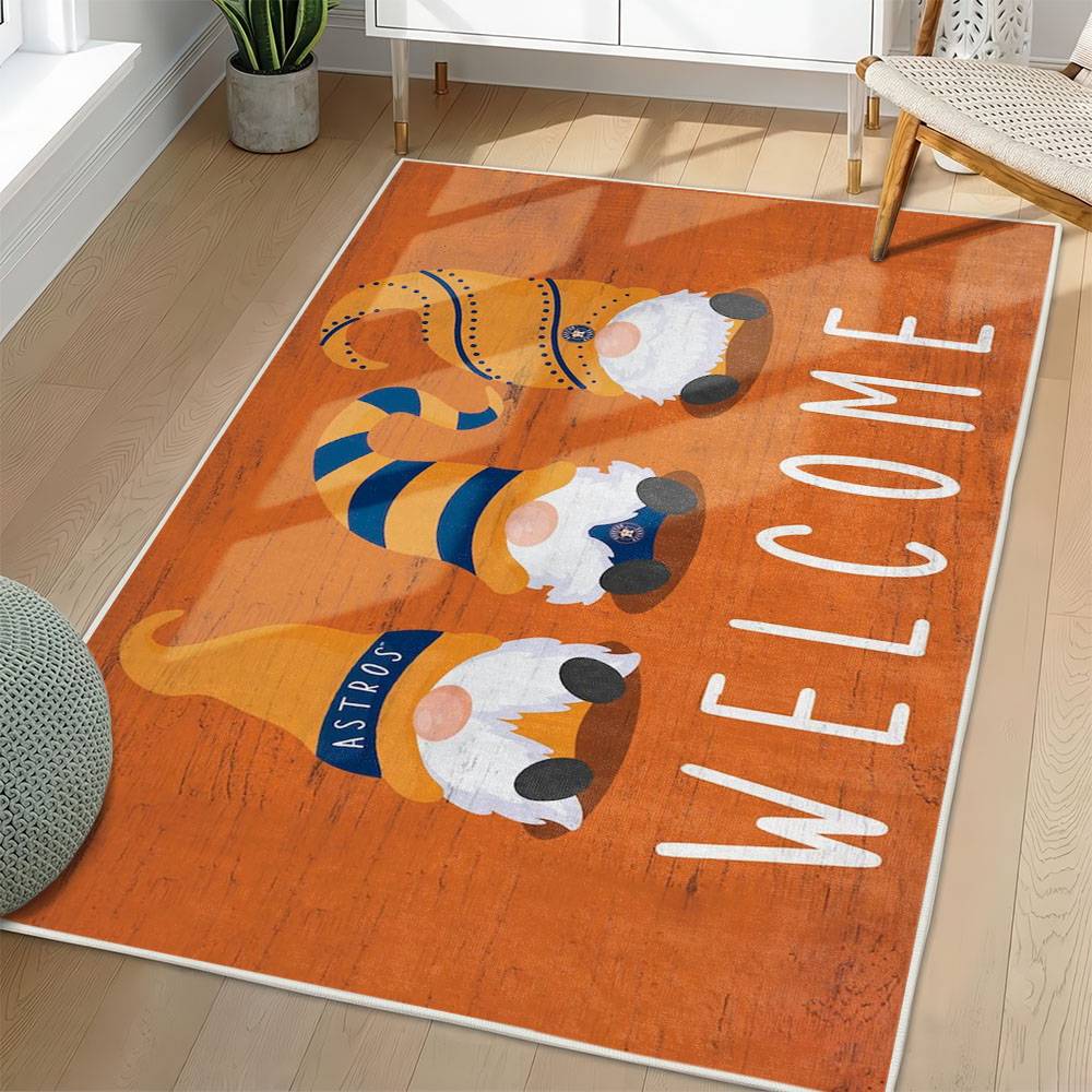 MLB Houston Astros Area Rug Non-Slip Baseball Carpet Home Decor Gift Idea For Fans HA164