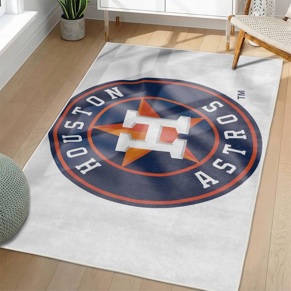 MLB Houston Astros Area Rug Non-Slip Baseball Carpet Home Decor Gift Idea For Fans HA166
