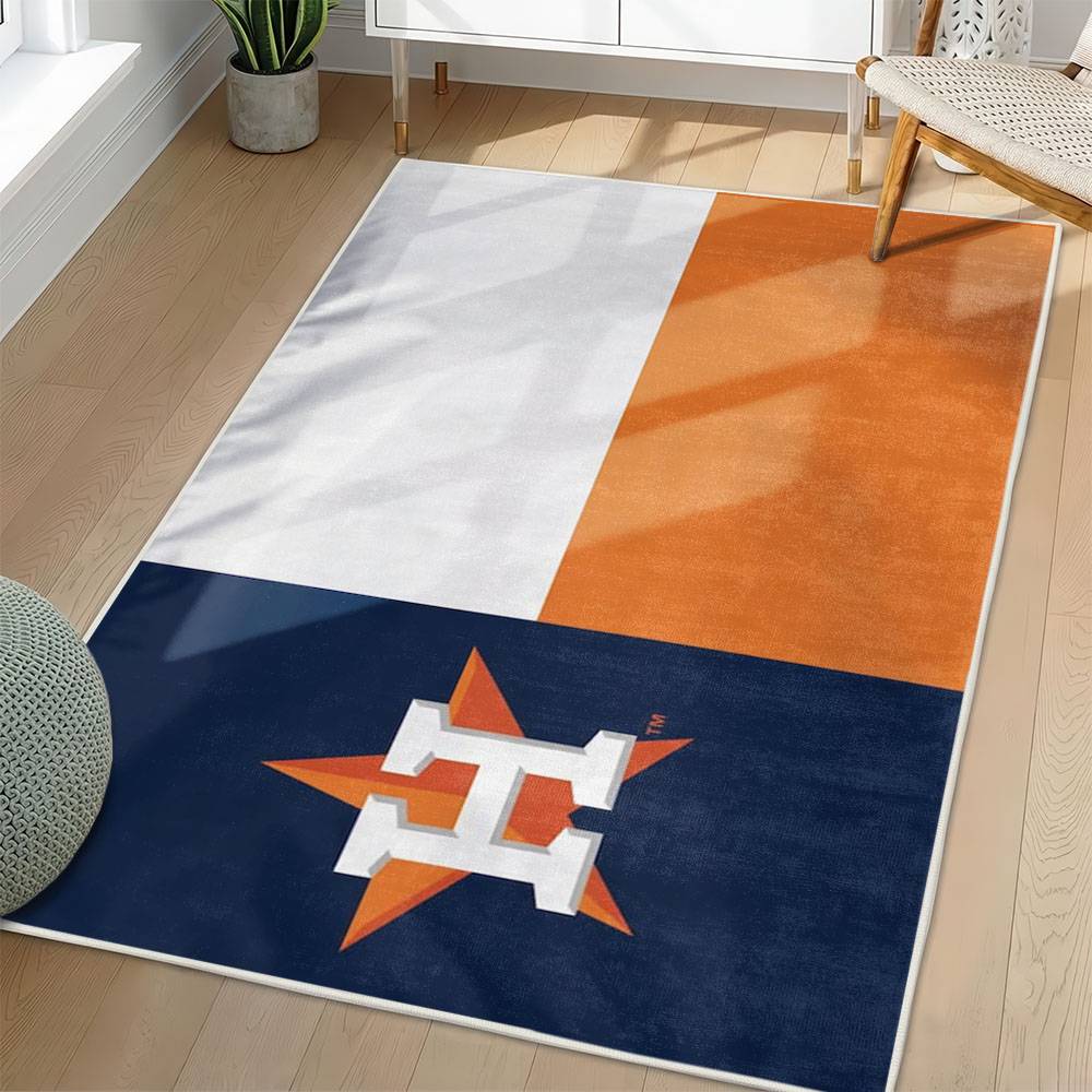 MLB Houston Astros Area Rug Non-Slip Baseball Carpet Home Decor Gift Idea For Fans HA168