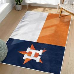 MLB Houston Astros Area Rug Non-Slip Baseball Carpet Home Decor Gift Idea For Fans HA168