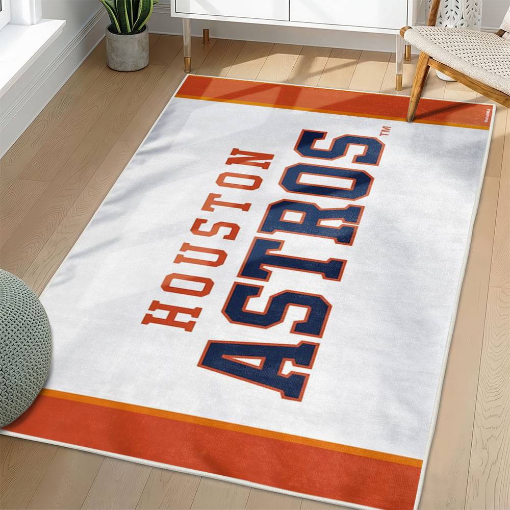 MLB Houston Astros Area Rug Non-Slip Baseball Carpet Home Decor Gift Idea For Fans HA169